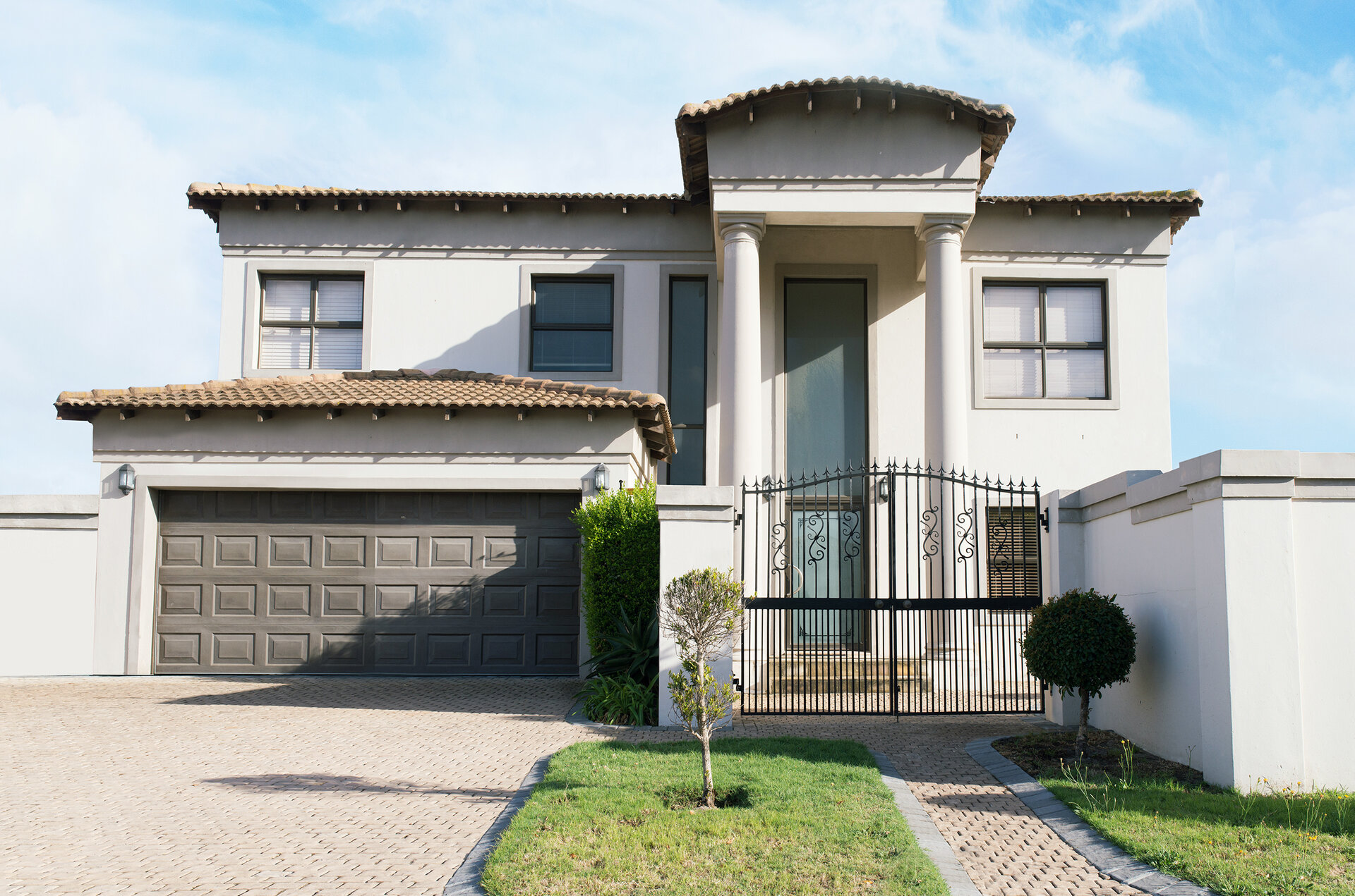 Traditional garage door